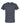 Front View of Heather Navy Deluxe Blend V-Neck T-Shirt - 3543