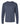 Front View of Heather Navy Fine Jersey Long Sleeve T-Shirt - 4501