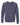 Front View of Heather Navy Sponge Fleece Raglan Crewneck Sweatshirt - 3901