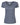 Front View of Heather Navy Women's Deluxe Blend V-Neck T-Shirt - 3542