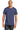 Front View of Hthr Blue Gildan 100% Ring Spun Cotton T-Shirt. 980 plain