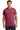 Front View of Hthr Cardinal Gildan - Ultra Cotton 100% US Cotton T-Shirt. 2000 plain