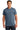 Front View of Hthr Indigo Gildan - Ultra Cotton 100% US Cotton T-Shirt. 2000 plain