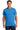 Front View of Hthr Sapphire Gildan - Ultra Cotton 100% US Cotton T-Shirt. 2000 plain