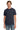 Front View of HthrNavy Gildan 100% Ring Spun Cotton T-Shirt. 980 plain