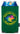 Front View of Hunter Green Koozie® Collapsible Can Cooler