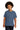 Front View of Indigo Blue Gildan - Youth Heavy Cotton 100% Cotton T-Shirt. 5000B plain