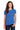 Front View of Iris Gildan Women's Ultra Cotton 100% US Cotton T-Shirt. 2000L plain