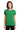 Front View of Irish Green Gildan Women's Ultra Cotton 100% US Cotton T-Shirt. 2000L plain
