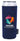 Front View of  Koozie® Heather Collapsible Slim Can Cooler