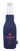 Front View of  Koozie® Zip-Up Bottle Cooler with Opener