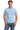 Front View of Light Blue Gildan - Ultra Cotton 100% US Cotton T-Shirt with Pocket. 2300 plain
