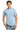 Front View of Light Blue Gildan - Ultra Cotton 100% US Cotton T-Shirt with Pocket. 2300