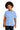 Front View of Light Blue Gildan - Youth Heavy Cotton 100% Cotton T-Shirt. 5000B plain