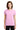 Front View of Light Pink Gildan Women's Ultra Cotton 100% US Cotton T-Shirt. 2000L plain