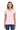 Front View of LightPink Gildan Women's Heavy Cotton 100% Cotton T-Shirt. 5000L plain