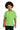 Front View of Lime Gildan - Youth Heavy Cotton 100% Cotton T-Shirt. 5000B plain