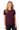 Front View of Maroon Gildan Women's Heavy Cotton 100% Cotton T-Shirt. 5000L plain