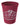 Front View of Maroon Good Value™ Stadium Cup - 16 oz.