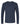 Front View of Midnight Navy CVC Long Sleeve T-Shirt - 6211