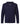 Front View of Midnight Navy/ White Men's Team Vanish Hooded Long Sleeve T-Shirt - 6014164