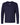 Front View of Midnight Navy/ White Men's Team Vanish Long Sleeve T-Shirt - 6014166