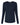 Front View of Midnight Navy Women's Cotton Relaxed Long Sleeve T-Shirt - 3911