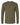 Front View of Military Green CVC Long Sleeve T-Shirt - 6211