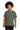Front View of Military Green Gildan - Youth Heavy Cotton 100% Cotton T-Shirt. 5000B plain