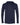 Front View of Navy/ Dark Grey Softstyle® Lightweight Hooded Long Sleeve T-Shirt - 987