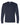 Front View of Navy DryBlend® 50/50 Long Sleeve T-Shirt - 8400