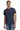 Front View of Navy Gildan Tall 100% US Cotton T-Shirt 2000T plain