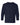 Front View of Navy Heavy Cotton™ Youth Long Sleeve T-Shirt - 5400B