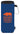 Front View of Navy Koozie® Collapsible Bottle Cooler