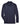 Front View of Navy Men's CrownLux Performance® Plaited Long Sleeve Polo - DG20L