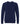 Front View of Navy Triblend Sponge Fleece Raglan Crewneck Sweatshirt - 3901