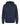 Front View of Navy Unisex Zipper Fleece Hoodie - 3331