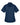 Front View of Navy Women's Easy Blend™ Short Sleeve Twill Dress Shirt with Stain-Release - M500SW
