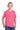 Front View of NeonPink Jerzees Classics Youth Cotton T-Shirt 363Y plain