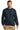 Front View of New Navy Carhartt Midweight Crewneck Sweatshirt. CTK124 plain