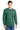 Front View of NordicGrn Port & Co Beach Wash Garment-Dyed Crewneck Sweatshirt PC098 plain