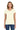 Front View of OffWhite Gildan Women's Heavy Cotton 100% Cotton T-Shirt. 5000L plain