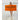 Front View of Orange "Fiji" Standard Weight Beach Towel color