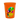 Front View of Orange Garyline® Cups-on-the-Go Stadium Cup - 16 oz.