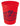 Front View of Orange Good Value™ Stadium Cup - 16 oz.