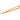 Front View of Orange Lanyard with Lobster Clip plain