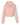 Front View of Peach Women's Crop Fleece Hoodie - 7502