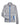 Front View of Platinum/ Olympic Blue Women's Flux Mélange Bonded Fleece Jacket - 78697