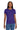 Front View of Purple Gildan Women's Ultra Cotton 100% US Cotton T-Shirt. 2000L plain