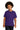 Front View of Purple Gildan - Youth Heavy Cotton 100% Cotton T-Shirt. 5000B plain